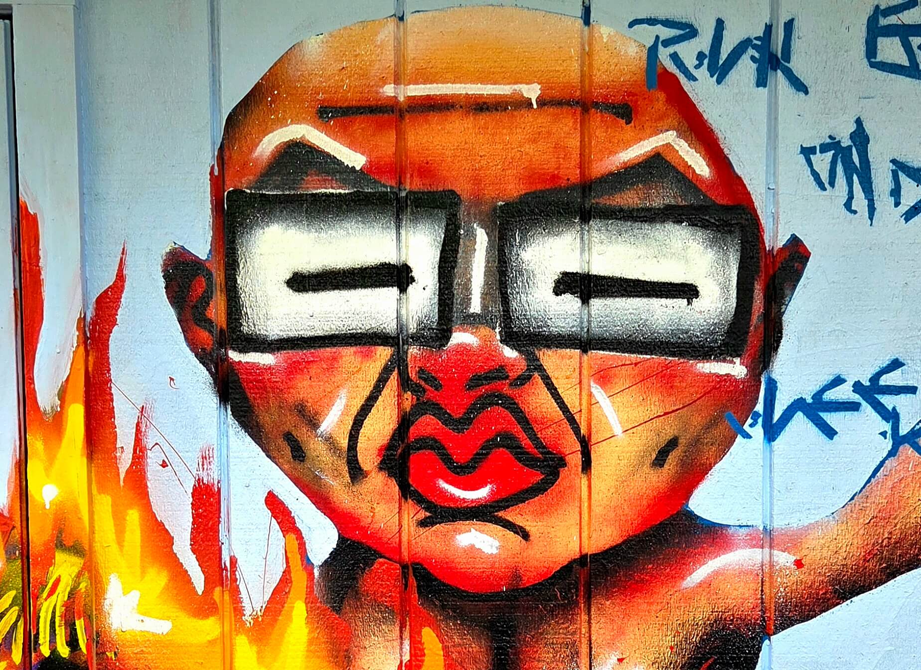 mans head